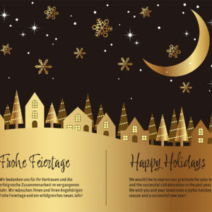 stylische Weihnachtskarte geschäftlich, E-Card mit mehrsprachigen Spruch (DE/EN), ohne Werbung (1215)