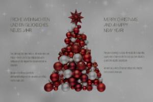 Business eCards for Christmas, geschäftliche Weihnachts E-Card, ohne Werbung, mit Spruch in DE & EN (1219)