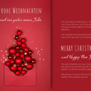 Business eCards for Christmas, geschäftliche Weihnachts E-Card, ohne Werbung, mit Spruch in DE & EN (1223)