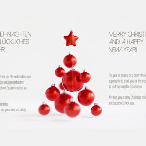 Business eCards for Christmas, geschäftliche Weihnachts E-Card, ohne Werbung, mit Spruch in DE & EN (1226)