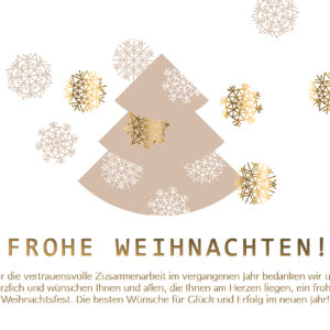 stylische geschäftliche, digitale Weihnachtskarte, E-Card mit Spruch Deutsch, ohne Werbung (1231)