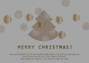stylische geschäftliche, digitale Weihnachtskarte, E-Card mit Spruch Englisch , ohne Werbung (1231)
