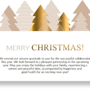stylische geschäftliche, digitale Weihnachts E-Card mit Spruch auf Englisch, ohne Werbung (1232)