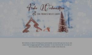 edle geschäftliche, digitale Weihnachtsgrußkarte, Weihnachts E-Card mit Spruch ohne Werbung (1242)